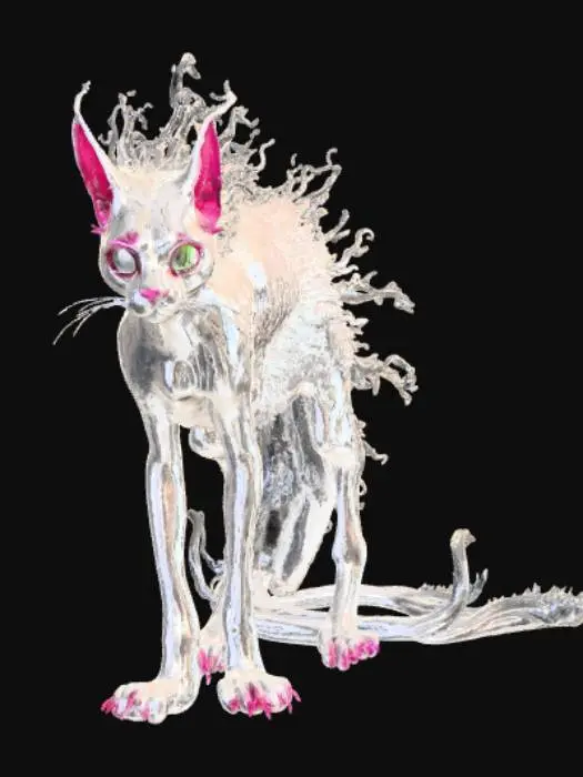 3D model for Vaporcat monster