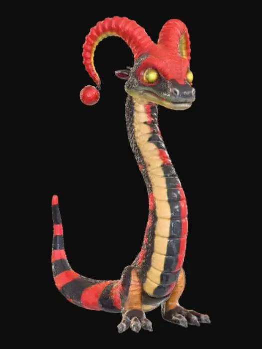 3D model for The Taloned Harlequin Serpent, #Halloween2025#