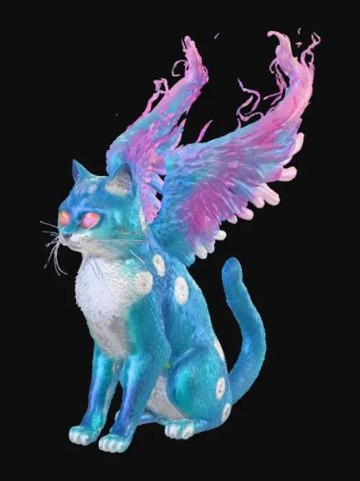 3D model for Vaporcat monster
