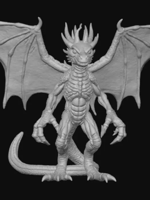 3D model for Auraling fantasy monster