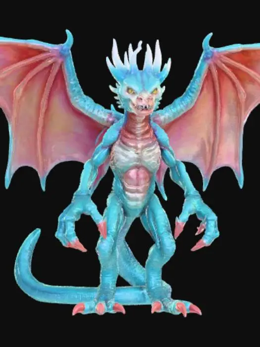3D model for Auraling fantasy monster