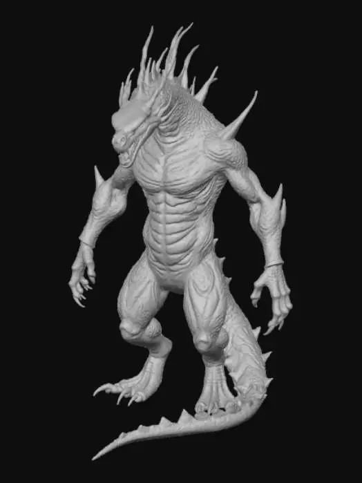 3D model for The Black-Striped Torment Dragon, #Halloween2025#