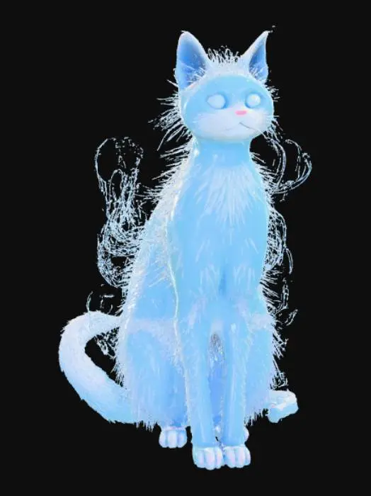 3D model for Vaporcat monster