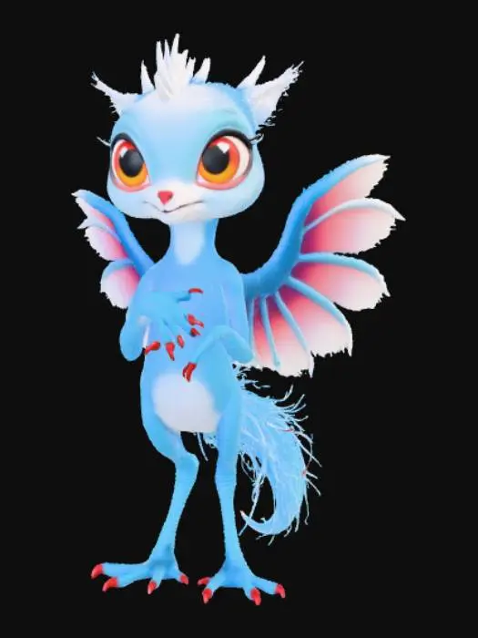 3D model for Auraling fantasy monster