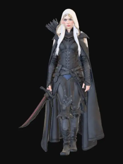 3D model for Lily Flower the Sadistic Elf Adventurer