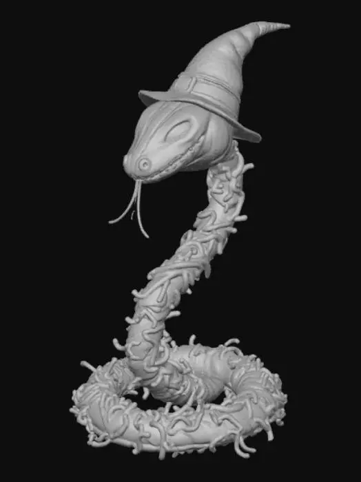 3D model for Danger Noodle Snake, #Halloween2025#