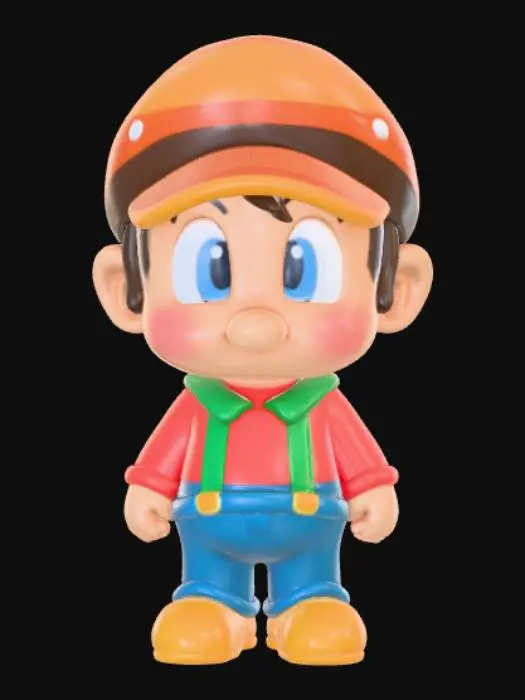 3D model for 8-bit style Video game Character