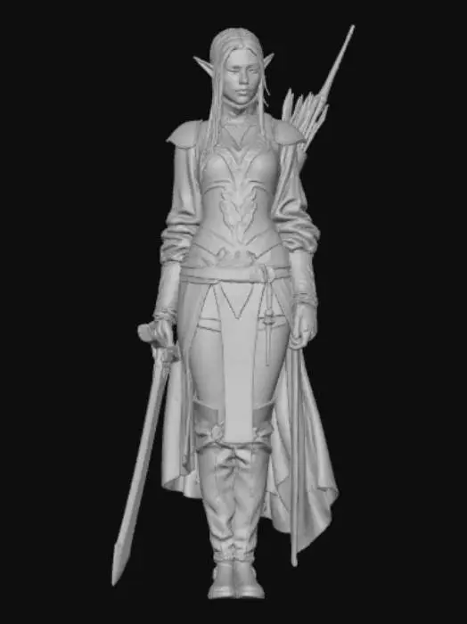 3D model for Lily Flower the Sadistic Elf Adventurer