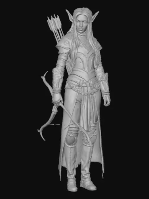 3D model for Lily Flower the Sadistic Elf Adventurer