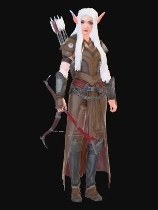 3D model for Lily Flower the Sadistic Elf Adventurer