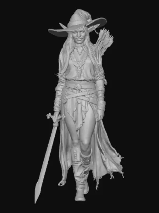 3D model for Lily Flower the Sadistic Elf Adventurer