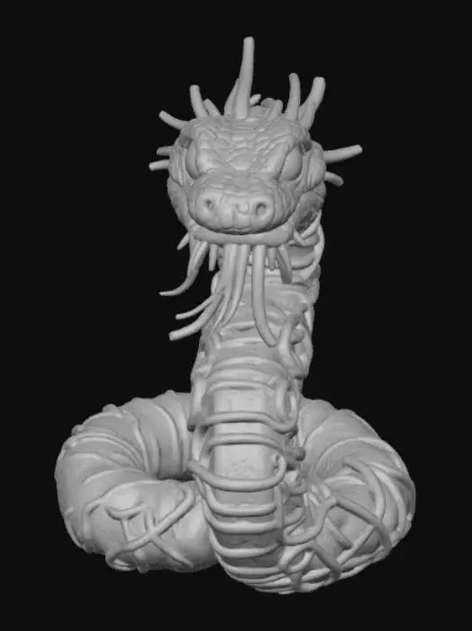 3D model for Danger Noodle Snake, #Halloween2025#