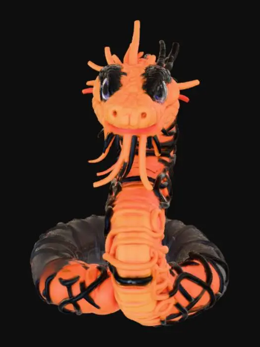 3D model for Danger Noodle Snake, #Halloween2025#