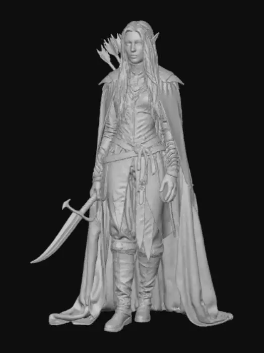 3D model for Lily Flower the Sadistic Elf Adventurer