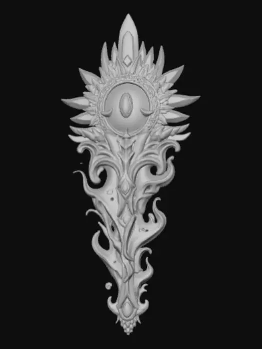 3D model for High detail, extravagant, Anime Style Magical Artifact.