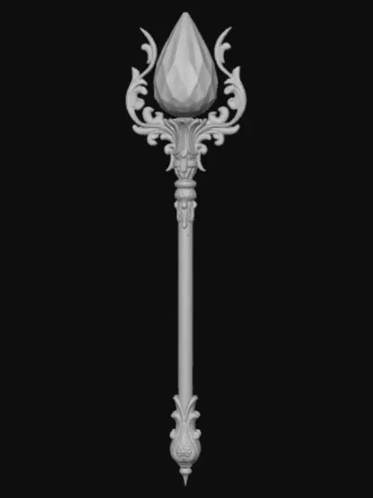 3D model for Anime style extravagant magical Artifact