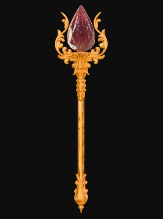 3D model for Anime style extravagant magical Artifact