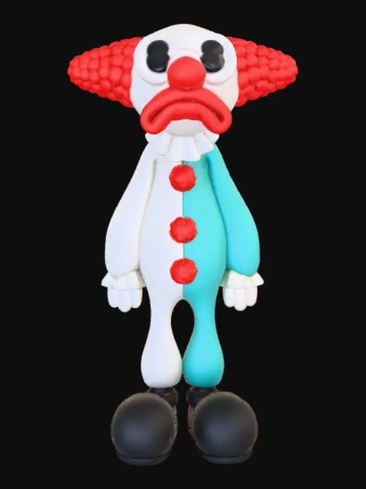 3D model for Sad Clown Figurine