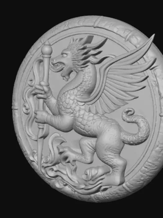 3D model for Mythical wax seal