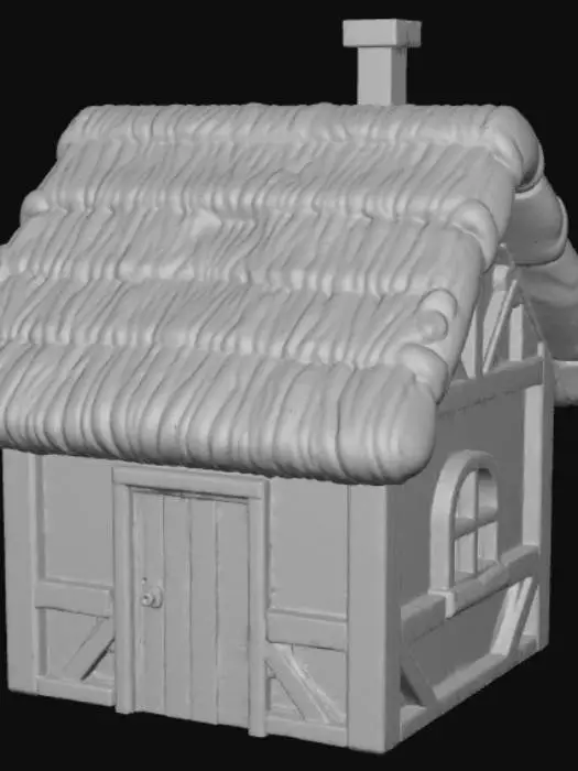 3D model for Anime style commoner building