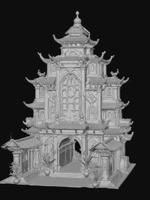 3D model for Extravagant Anime Style Adventurers Guild