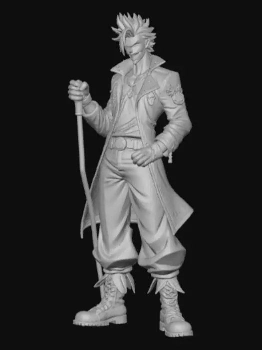 3D model for Anime style flamboyant bad guy