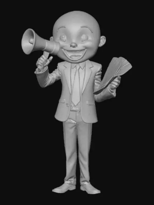 3D model for Anime Style pompus salesman