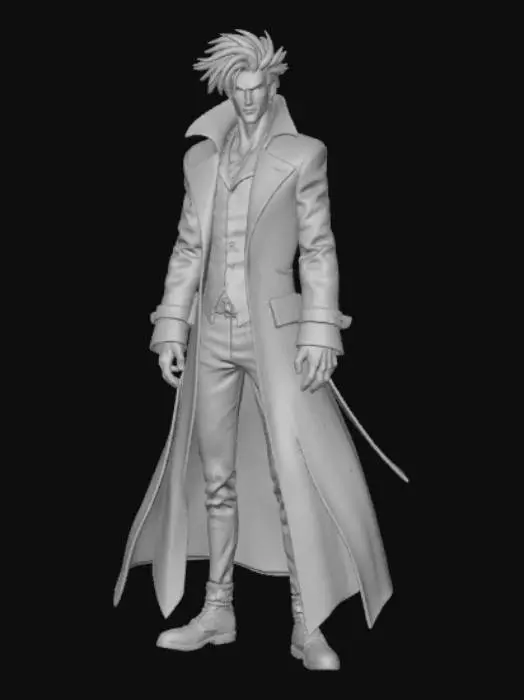 3D model for Anime style psycho bad guy