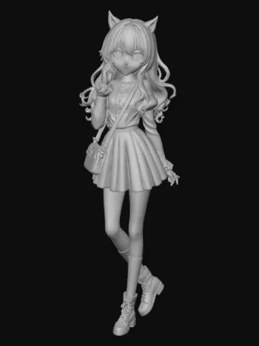 3D model for Anime style whimsical bad girl