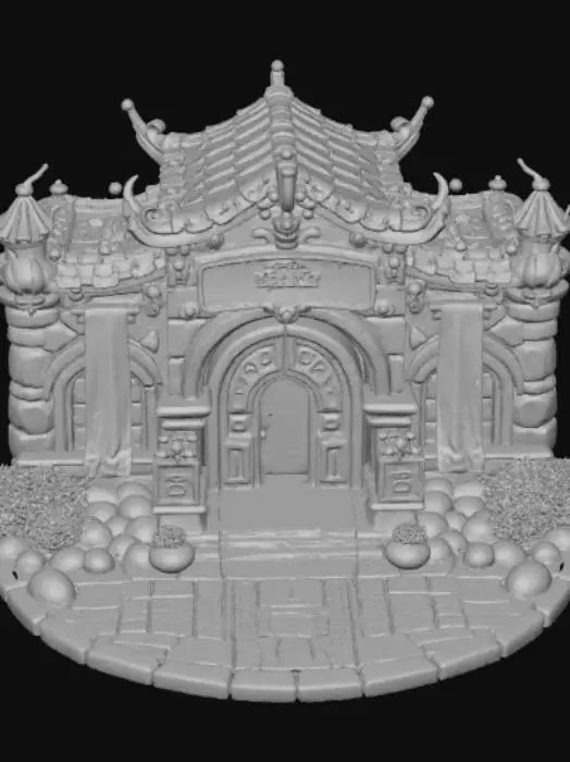 3D model for Extravagant Anime Style Adventurers Guild