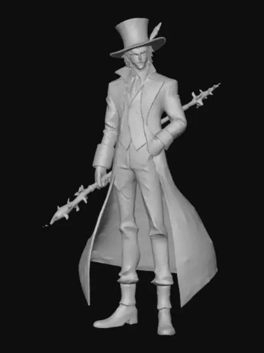 3D model for Anime style flamboyant bad guy