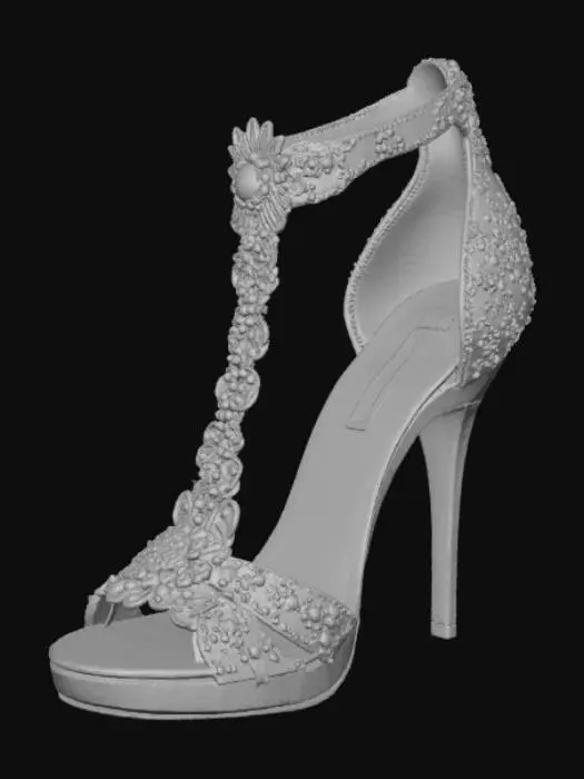 3D model for Extravagant female shoe
