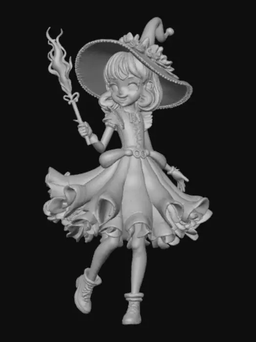 3D model for Extravagant Anime Female Prankster