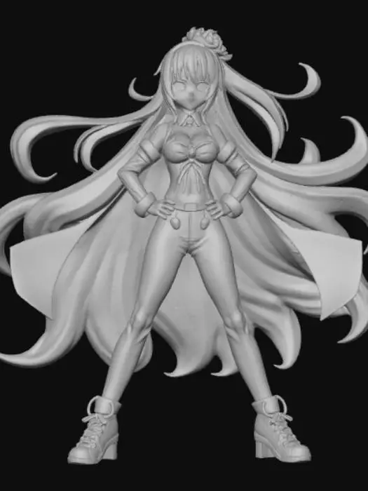 3D model for Anime Video Game Level Up Rewards