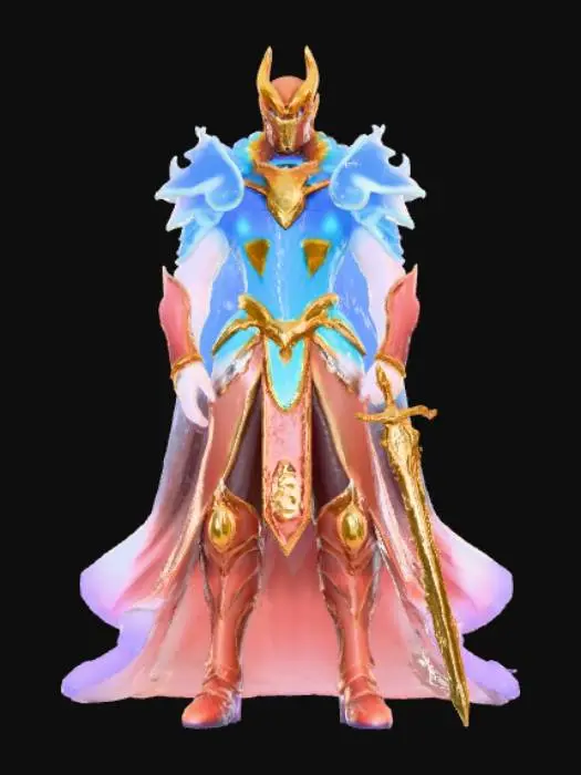 3D model for Anime Video Game Level Up Rewards