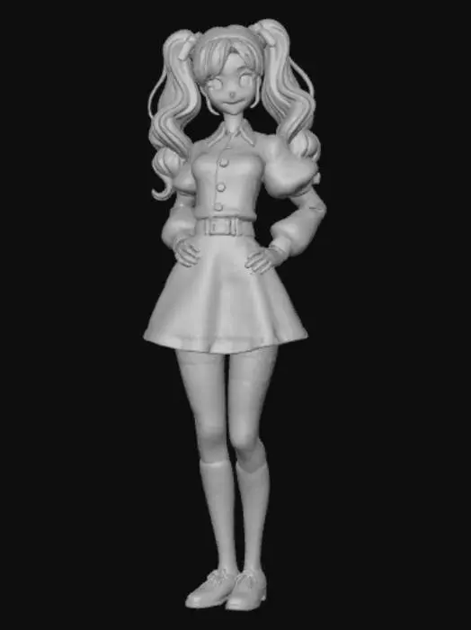 3D model for Anime style Adventurers guild receptionist