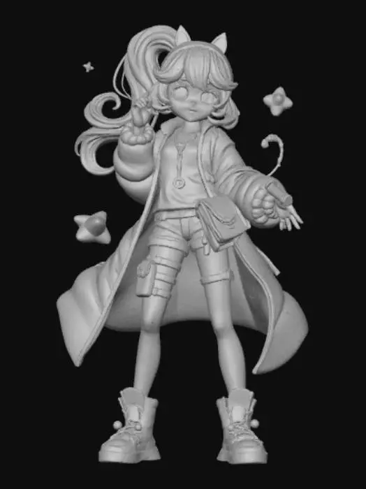 3D model for Anime Video Game Level Up Rewards