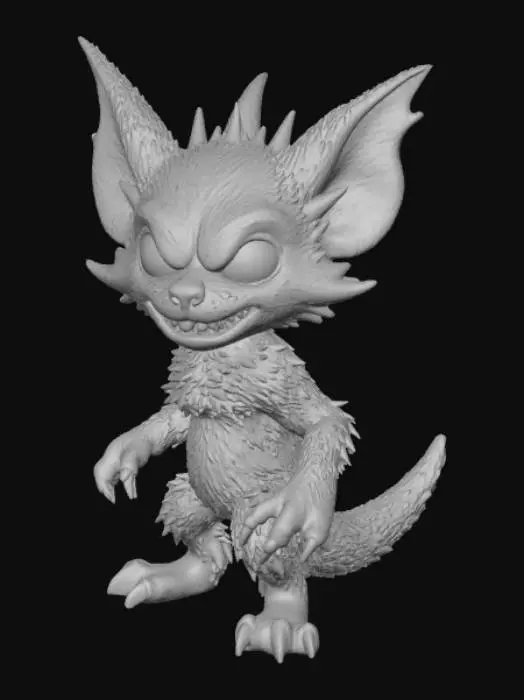 3D model for Bunshi the tiny but fierce summoned monster