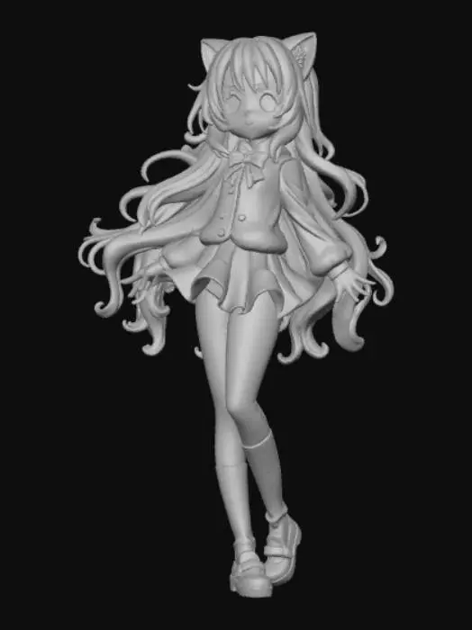 3D model for Anime style whimsical bad girl
