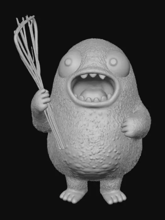 3D model for Kawaii, Chopstick the glutten monster