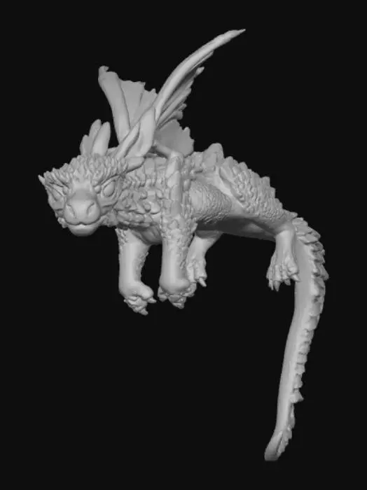 3D model for Dragon Resting