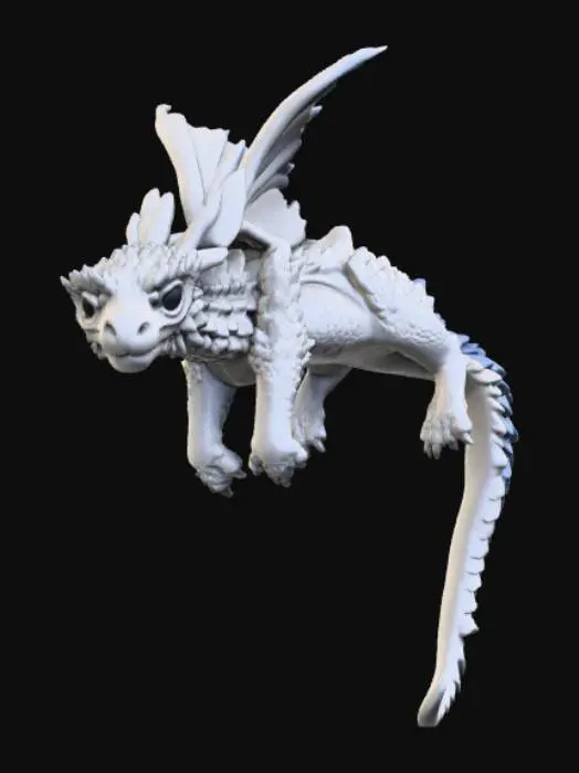 3D model for Dragon Resting