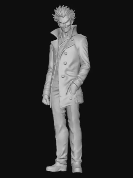 3D model for Anime style psycho bad guy