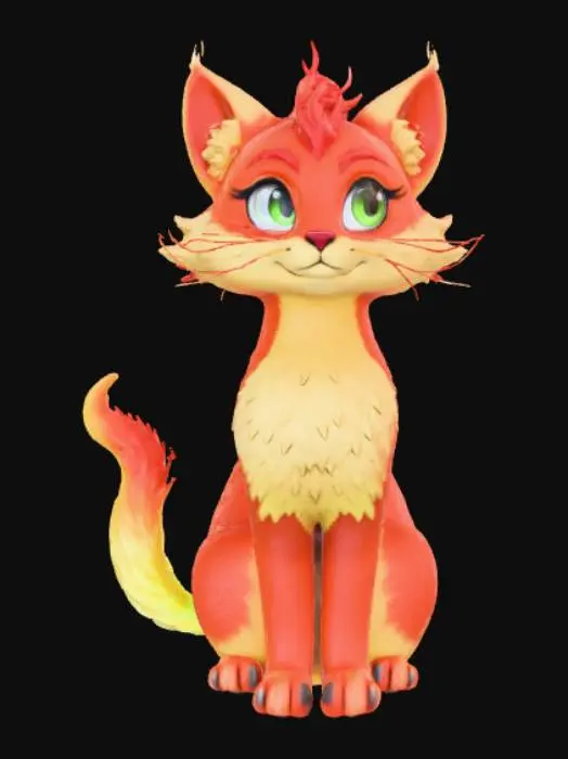 3D model for Blazeglory The Mythical Cat