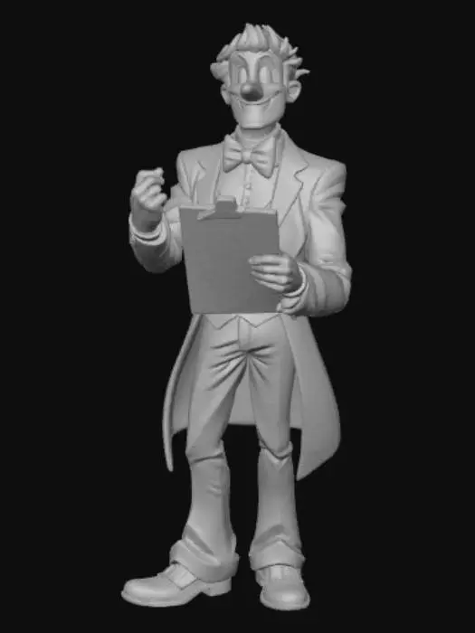 3D model for Anime Style pompus salesman