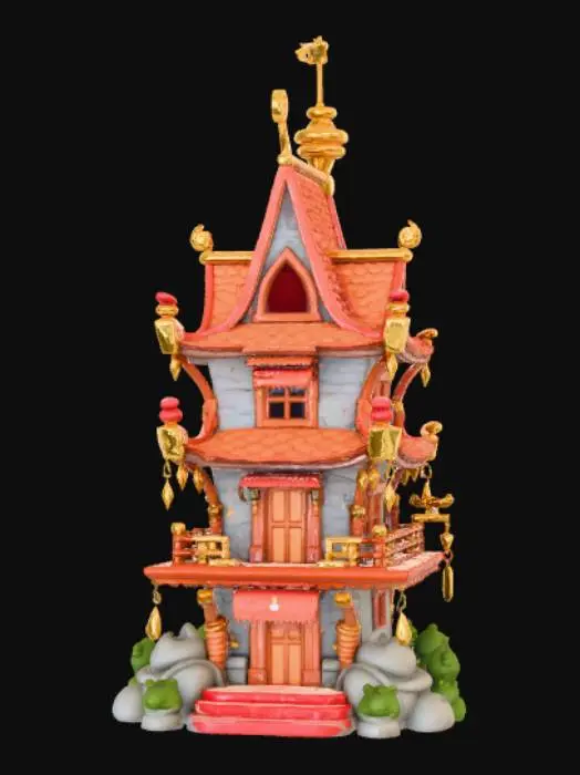 3D model for Extravagant Anime Style Adventurers Guild