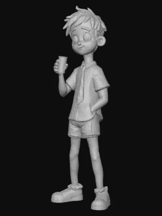 3D model for Anime style drunk anime male