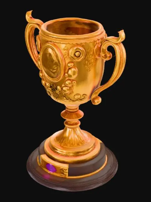 3D model for Anime Video Game Level Up Rewards