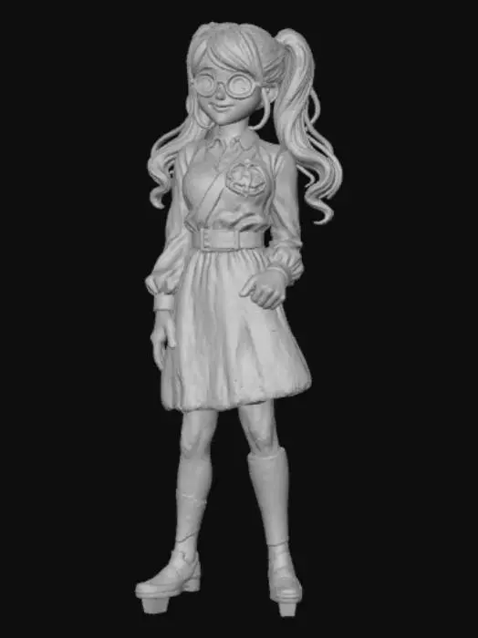3D model for Anime style Adventurers guild receptionist