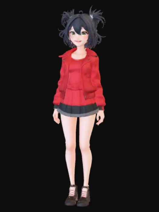 3D model for Anime style female trouble maker